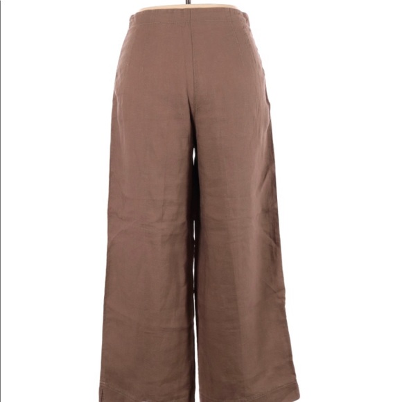 SOLD** Sz 10 J Jill 100%  Linen wide leg cropped - Picture 4 of 12